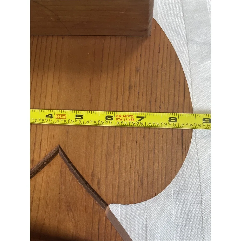 Vintage 3 Tier Wooden Heart Shape Shelf with Peg Cottagecore Grandma Country